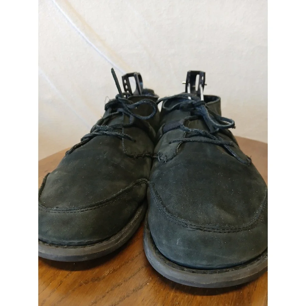 Xero coalton Chukka low leather booy shoe barefoot minimal black suede  mens 8